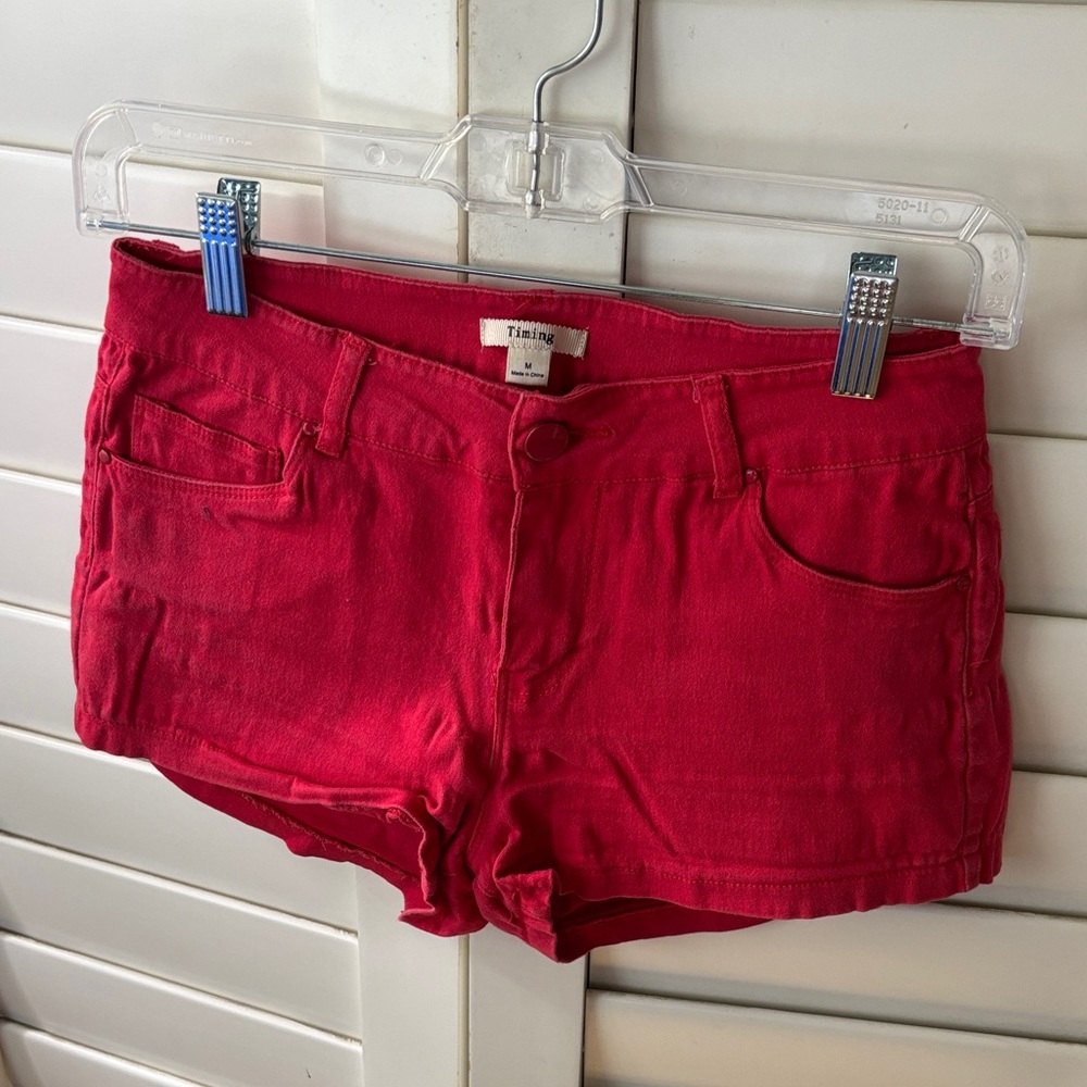 Timing Women's Vibrant Pink Jean Shorts